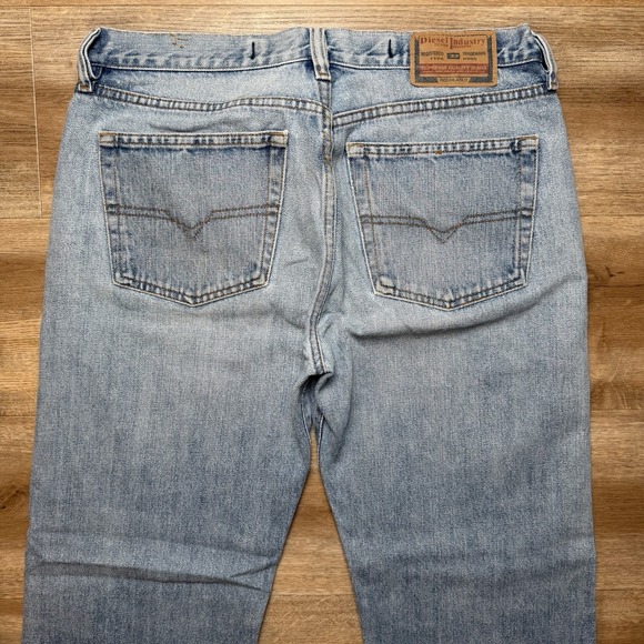 Diesel Luster Jeans Men 31x29 Blue Slim Fit Denim Light Wash Made in Italy Y2K - Picture 4 of 16